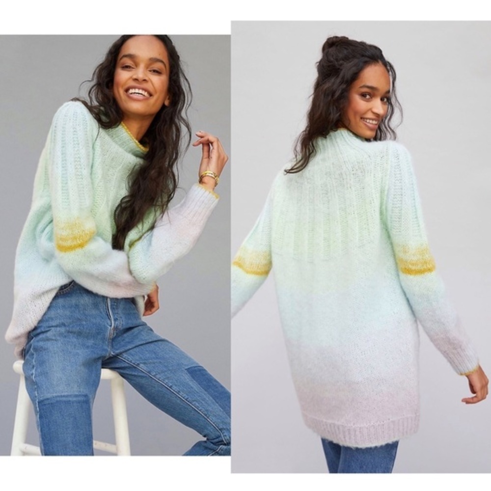 Anthropologie Perri Ombré Tunic Sweater​​​